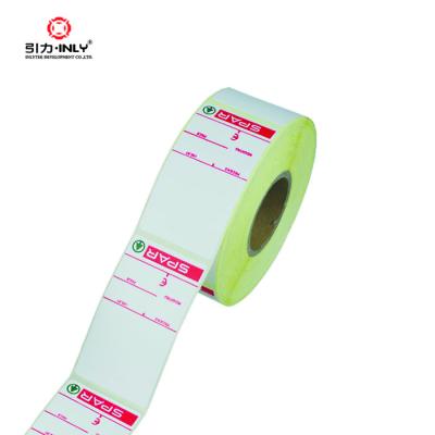 China White Color 58*60mm Label Waterproof Direct Thermal Label Barcode Self Adhesive Labels for sale