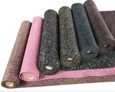 China Excellent Resistance Good Elasticity Aging Resistance Eco - Friendly Rubber Flooring Roll For Gym Room for sale