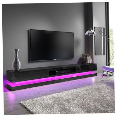 China Durable European Style TV Stand Set Wall Units Designs Coffee Tables And Stands Center Tempered Glass LCD Table for sale