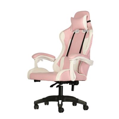 China (Size) PU Leather Adjustable Silla Gamer Girl Pink Gaming Chair Computer Packing Style Lumbar Support Cheap Ergonomic Wholesale for sale