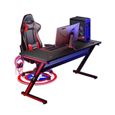 China (Height)Adjustable PC Chair With Gaming Desk Large Support 3 Monitors Computer Carbon Fiber Home Office Folding Workstation for sale