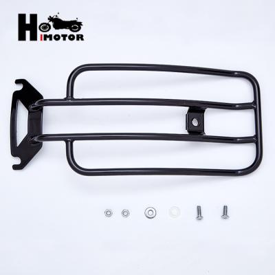 China Black Universal CNC Q235 Custom Steel Motorcycle Rear Luggage Rack Carrier for harley roadking for sale