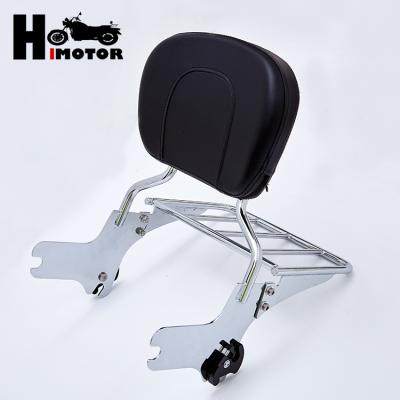 China Wholesale Q235 Factory Price Chrome Motorcycle Sissy Bar Passenger Backrest Parts For 97-08 Touring Models for sale