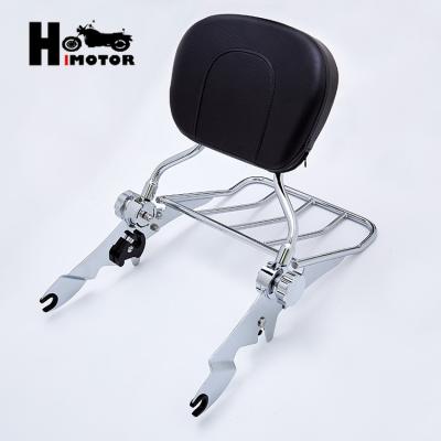 China Q235 Wholesale Best Price Adjustable Detachable Chrome Sissy Bars Backrest for harley 09-15 touring models for sale