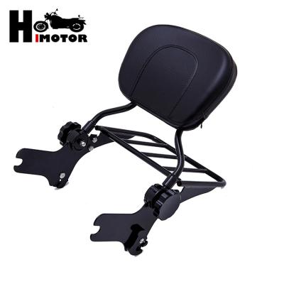 China Other Models 97-08 Wholesale Black Adjustable Detachable Passenger Backrest Motorcycle Sissy Bar Touring Luggage for sale