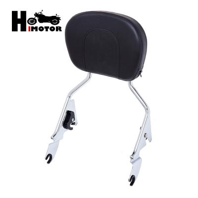 China Motorcycle Q235 Flame Chrome Sissy Bar Passenger Backrest For 97-08 HD Touring Models for sale