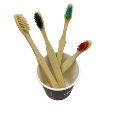 China 2021 cheap price hot sale eco friend disposable 100% bamboo toothbrush for sale