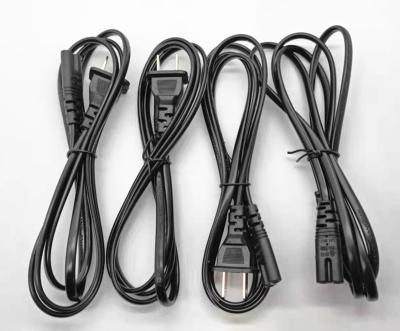 China Custom Durable Waterproof Household NEMA 2pin 1-15P USA 2 Prong Power Cord With 8 Tail For Household Computer for sale