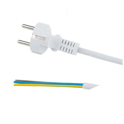 China Home appliance running cord EU 3 prongs schuko straight plug power cord with great quality for sale