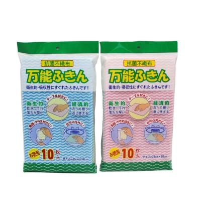 China Ablity Super Cleaning All Purpose Cleaning Wipes Household Cleaning Cloth Multi Purpose Printed Nonwoven Heavy Duty Cleaning Spunlace Wipers for sale