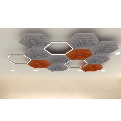 China Artistic Simplicity 3D Modern Acoustic Ceiling New Product Ceilings Decoration Sound Absorbing Ceiling Panels for sale