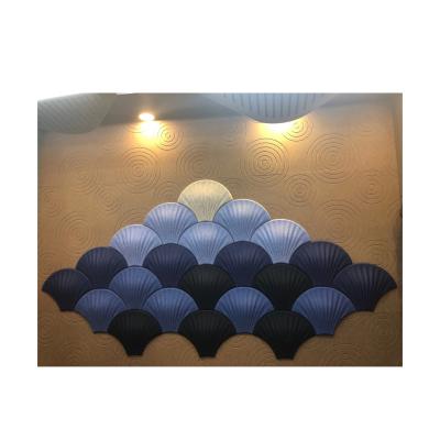 China Modern Best Selling 3D Sound Absorption Panel Custom Shape 3D PET Acoustic Panel for sale