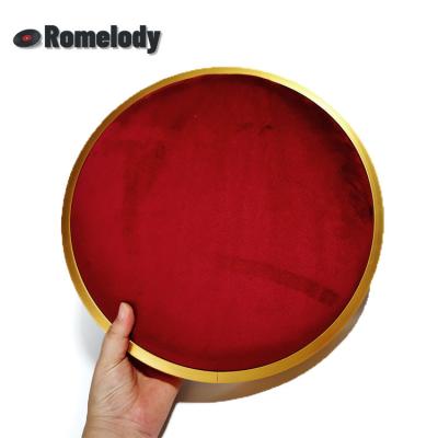 China Modern Design Round Framed Panel Decorative Sound Absorbing Wall 48 Soft Colors Minimalist Acoustic Panels for sale