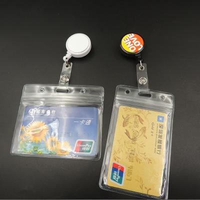 China YOYO Sublimation Luxury Nurse ID Badge Reel Holder Clip Retractable Blank Accessories Cute With Carabiner for sale