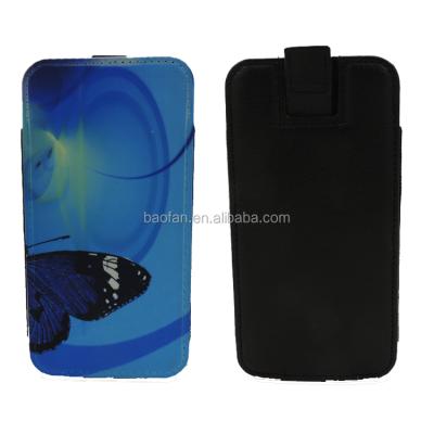 China New Design Middle Protector Cover Sublimation Universal Vertical Leather Phone Cover For Mobile Phone for sale