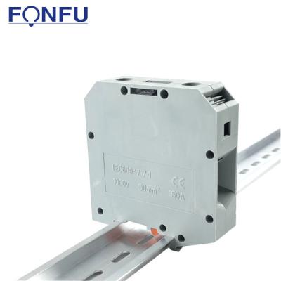 China Power Distribution Box Large Terminal Blocks UKH50 Connectors 50mm Electrical Terminal Blocks and Din Rail High Current 150A 1000V etc. for sale