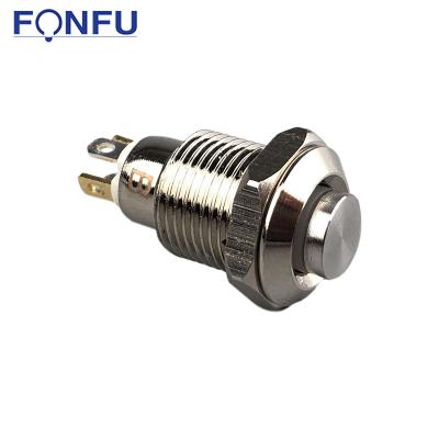 China 10mm metal push button switch self lockung 10mm light button switch FU10-B1 for sale