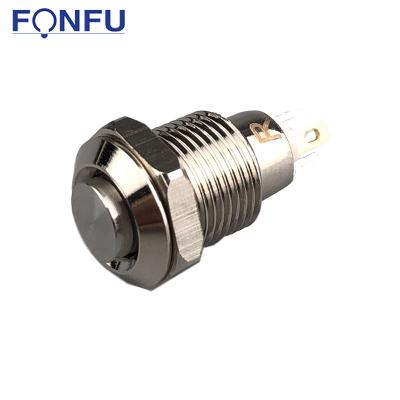 China 10mm metal push button switch self lockung 10mm button lamp switch FU10-C1 for sale