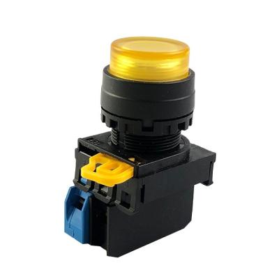 China 22mm Push Button Switch Momentary Button Switch Yellow Momentary Push Button for sale