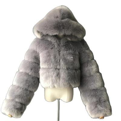 China Wholesale Viable Women's Fur Coat 2021 Winter Faux Fox Ladies Quilted Coats Hooded Short Long Fur Coat for sale