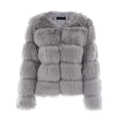 China Wholesale Viable Women's Fur Coat 2021 New Winter Ladies Shorts Faux Fox Long Sleeve Artificial Fur Coats for sale