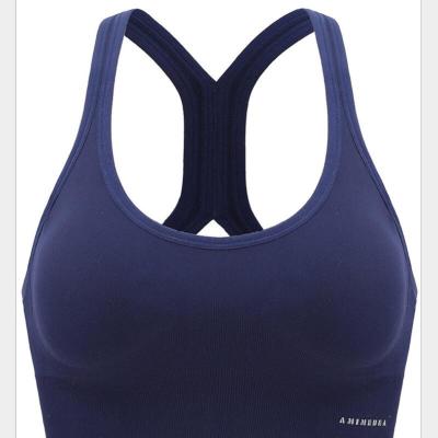 China Hot Selling Yoga Vest Fitness Gathering Bra Row Buckle Sports Professional Hot Breathable Underwear Women's Shockproof Running Bra for sale