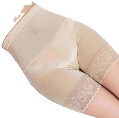 China New High-Waisted Boxer Panties Antibacterial Push Up Lace Up Postpartum Body Shaping Buttocks Large Size Training Women's Safety Pants for sale