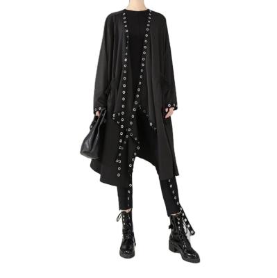 China Autumn New Fashion Loose Early Midi Length Blouse Long-Sleeved Top Cardigan 2021 Women's Chiffon Plus Size QUICK-DRY Wholesale for sale