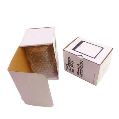 China Recyclable Custom Glassware Packaging Box Corrugated Packaging Box For Glassware for sale