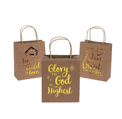 China Gold Silver Logo Ribbon Handle Fashion Boutique Luxury Paper Recyclable Metallic Bronze Hot Stamping Embossing Customized Shopping Bag for sale