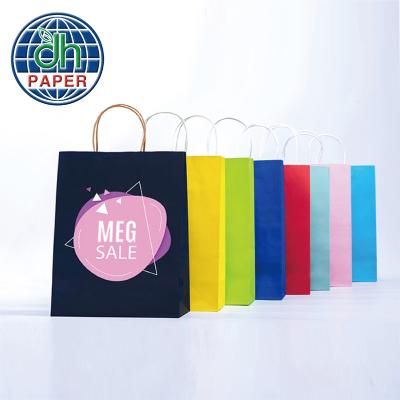 China China Manufacture Simple Design Logo Paper Shopping Gift Bag Disposable Custom Paper Bag for sale