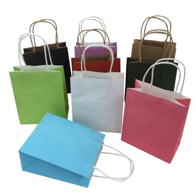 China 2020 Customs Wholesale Disposable Paper Bag Printed Logo Shopping Gift Bag for sale