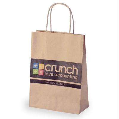 China 2021 Customs Wholesale Disposable Paper Bag Printed Logo Shopping Gift Bag for sale