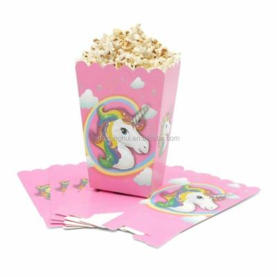 China Recyclable Classic Popcorn Box Popcorn Packaging Boxes With Food Grade Paper For Cinema for sale