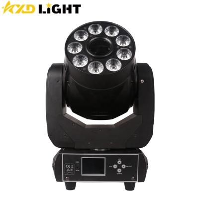 China Sports Stadiums 2in1 Stage Spot 75W 9pcs 6in1 RGBWA+UV Light Wash LED Moving Head For Party for sale