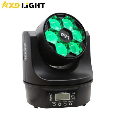 China Wholesale Price Mini Bee Eyes LED Disco Party Light 6x15W RGBW MovingHead Beam Rotating Beam Stage Light Factory Wholesale Price for sale