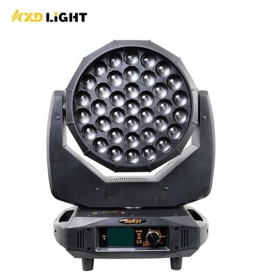 China Ring Control & LED Group Control 37x15w LED Moving Head RGBW Wash Light Professional Zoom Moving Head Lighting For Sale for sale