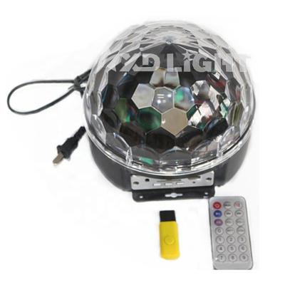 China 360-degree Rotating Effect Lighting Crystal Star Disco Ball Led Crystal Magic Ball Light Charging With MP3 for sale