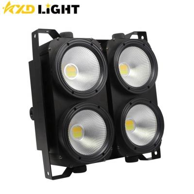 China Variable Speed(1-30Hz) Warm Cool White LED 4X100W 4 Pixel Eyes 400W COB Attendant Studio Blinder For Theater Show Stage for sale