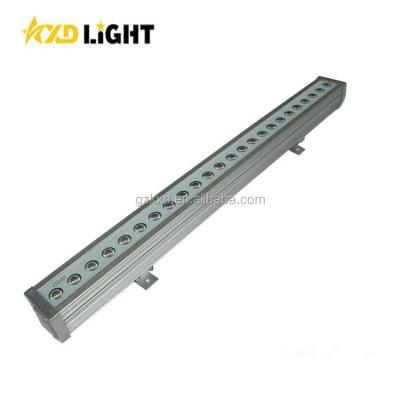 China Professional LANDSCAPE Building Decoration Lamp Linear Bar Lights Outdoor Landscape Lighting 24X3w RGB 3In1 Ip65 Dmx Led Wall Washer for sale