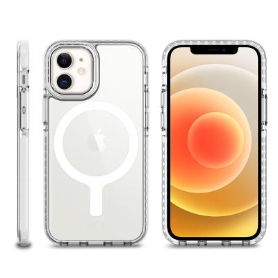 China 2021 Hot Sale Low Price High Quality Anti-drop Clear Case For Iphone Case Magnetic Back for sale