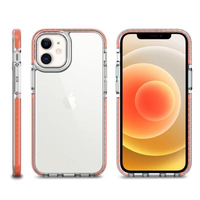 China Shockproof Ultra Hybrid Compatible Clear PC Back Cover Transparent Phone Case For iPhone 11 12 13 Soft Case for sale