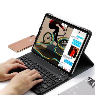 China Flip Case With Removable Auto Pencil Holder 2019 Wake Sleep Function PU Leather Wireless BT Keyboard Case For iPad Pro 11 for sale