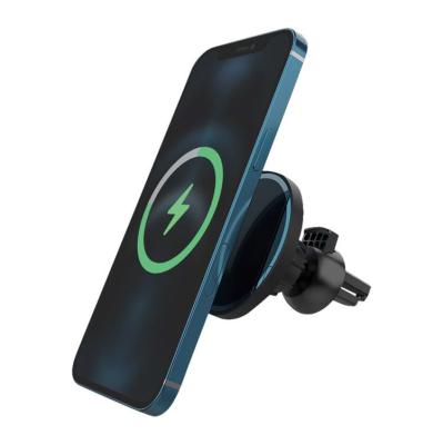 China New Release 15w Magnetic Wireless Charger Car Mount OEM Customized Auto Smart Magnetic Magnetic Car Charger LED Mout Phone Holder 15w Magnetic Car Charger for sale