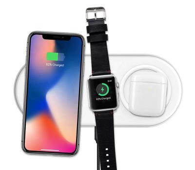 China Universal Smart Watch Eco-friendly Mobile Charger Apple Qi Pad Wireless Charging 3 in 1 Wireless Charger for iPhone Samsung for sale