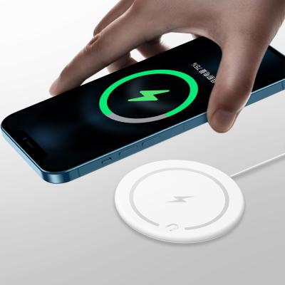 China Thinner Than Original Wholesale 2020 New Magnetic Wireless Charger Manufacture 15W Mobile Phone Fast Fast Safe Magnetic Wireless Charger For iPhone 12 Pro Max for sale