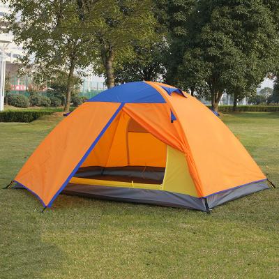 China Hot Waterproof Camping Tent 2 Person Tent Double Deck Double Tent Open Door Canopy Couples Outdoor Camping Four Corner Tent for sale