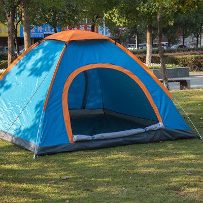 China Four Tent Factory Direct Sales 2 Persons Double Door Tent Fully Automatic Tourism Four Persons Double Door Corner Camping Tent for sale