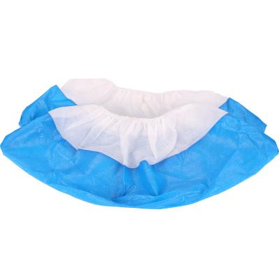 China Disposable Hospital Non Slip Non Slip Shoe Covers PP+PE Coated Laminated Shoe Cover for sale