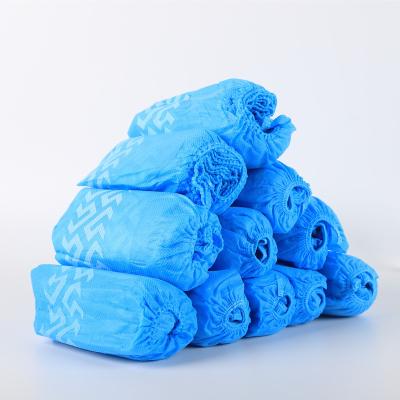 China Disposable Non Woven Polypropylene Non Slip Slip Hospital PP Surgical Shoe Cover Non Woven Boot Covers for sale